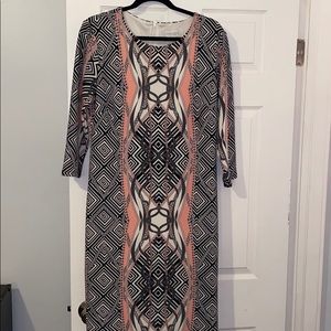 Printed a-line dress